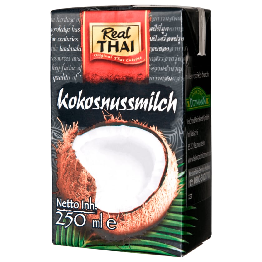 Real Thai Kokosnussmilch 17-19% 250ml
